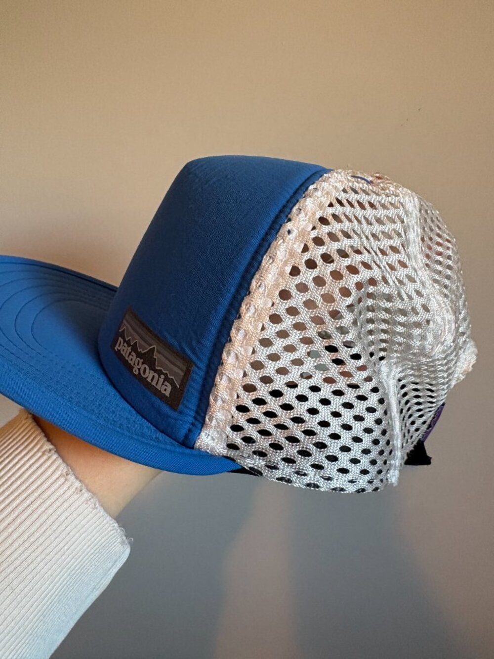 Patagonia mesh back hat Blue One Size Outdoor Hiking Camping Gorpcore